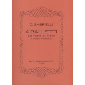 4 balletti : No. 3,4,5,8
