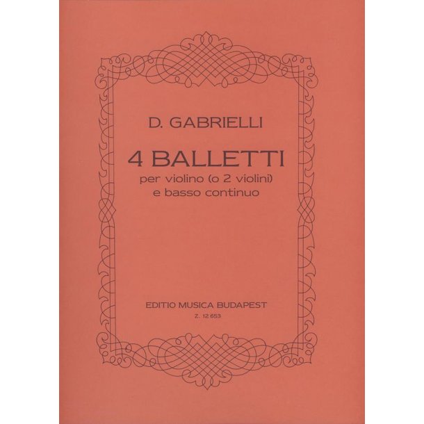4 balletti : No. 3,4,5,8