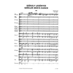 Sz&eacute;kler Men's Dance : Clarinet and Concert Band