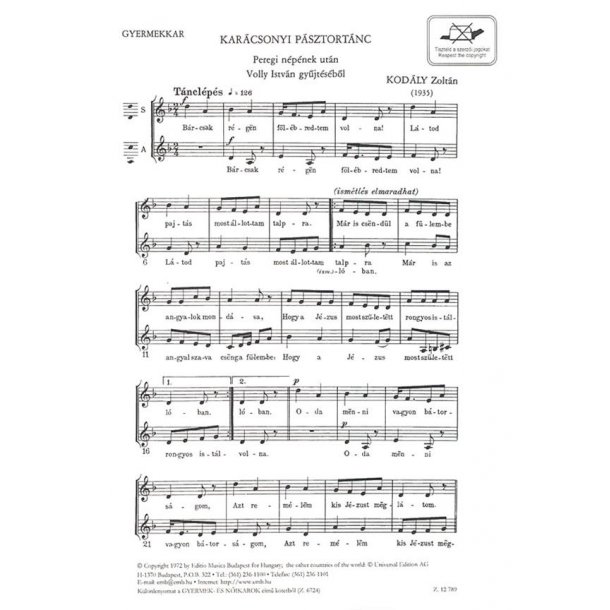 Karacsonyi Pasztortanc Peregi Nepenek Utan Volly