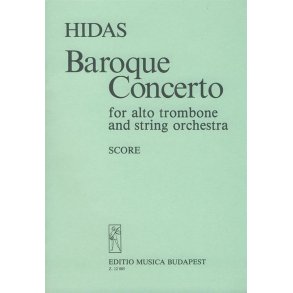 Baroque Concerto für Altposaune und Streichorche : für Altposaune und Streichorchester