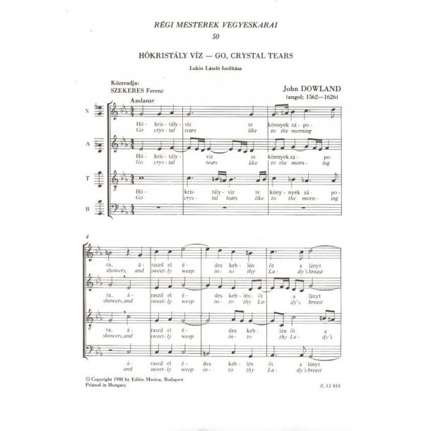 Old Masters' Mixed Choruses V50