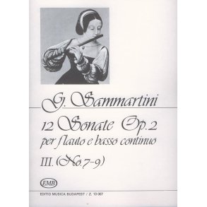 12 Sonate Op. 2, Vol. III, nos. 7-9 : For Flute and Basso Continuo
