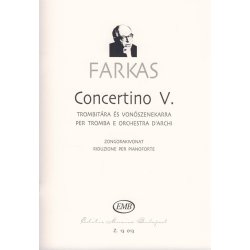 Concertino Nr. 5 f&uuml;r Trompete und Streichorchest : f&uuml;r Trompete und Streichorchester