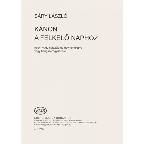 Kanon a felkel&ouml; naphos