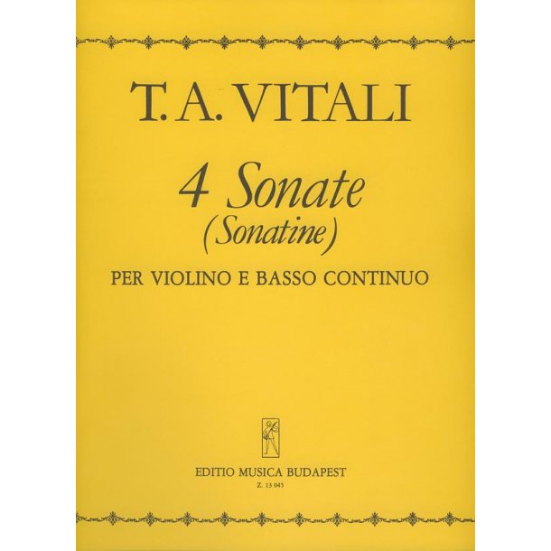 4 Sonate (Sonatine) Per Violino E Basso Continuo