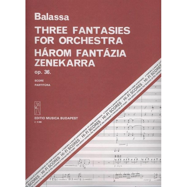 Drei Fantasien op. 36 f&uuml;r Orchester : f&uuml;r Orchester