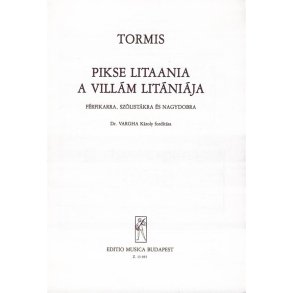 A villám litániája férfikarra, szólistákra és