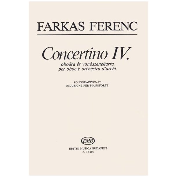 CONCERTINO FUER OB + STR