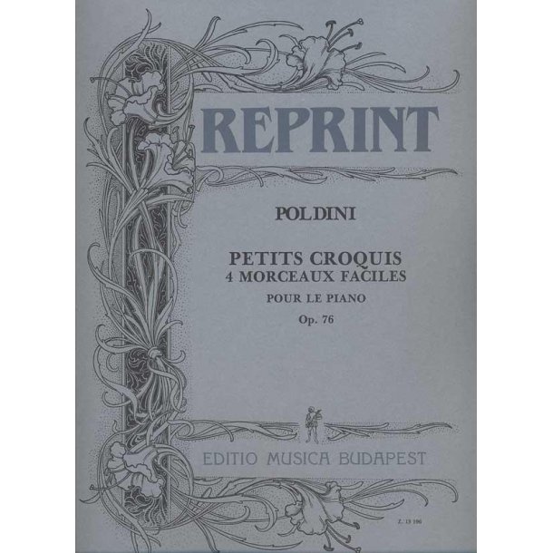 Petits croquis op. 76 4 morceaux faciles : 4 morceaux faciles