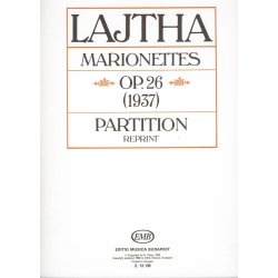 Marionetten op. 26 : Suite f&uuml;r Fl&ouml;te, Violine, Viola, Violoncello und Harfe