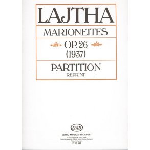 Marionetten op. 26 : Suite für Flöte, Violine, Viola, Violoncello und Harfe