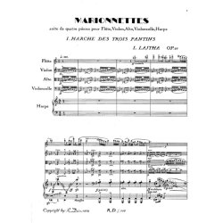 Marionetten op. 26 : Suite f&uuml;r Fl&ouml;te, Violine, Viola, Violoncello und Harfe