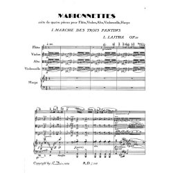 Marionetten op. 26 : Suite f&uuml;r Fl&ouml;te, Violine, Viola, Violoncello und Harfe