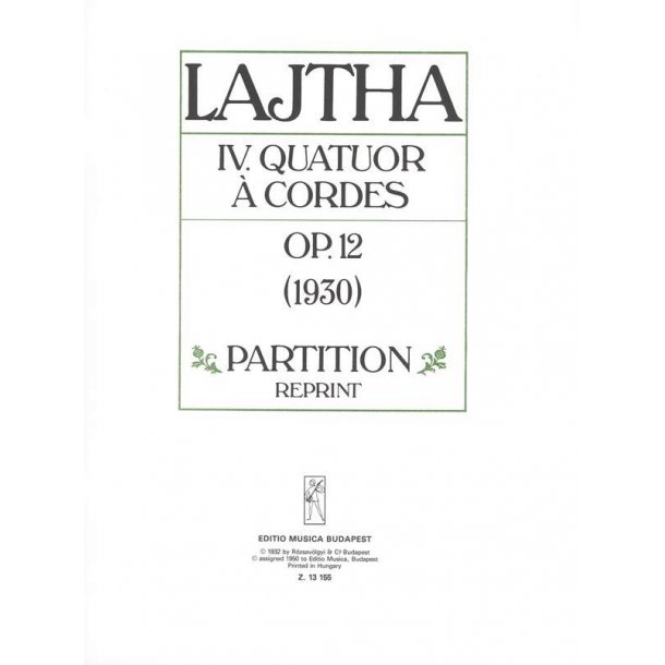 Streichquartett Nr. 4 op. 12