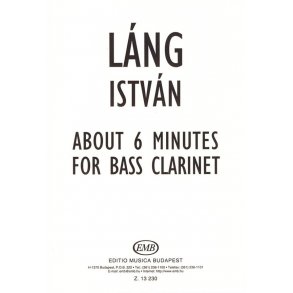 About 6 Minutes für Bassklarinette : für Bassklarinette