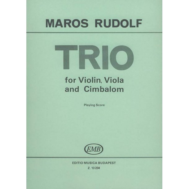 Trio : f&uuml;r Violine, Viola und Cimbalom