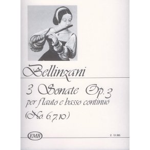 3 Sonaten : Für Flöte und Basso Continuo