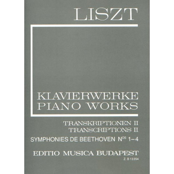 Transcriptions II (II/17) : Symphonies de Beethoven Nos. 1-4