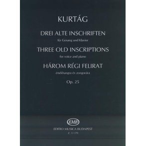 Drei alte Inschriften op. 25