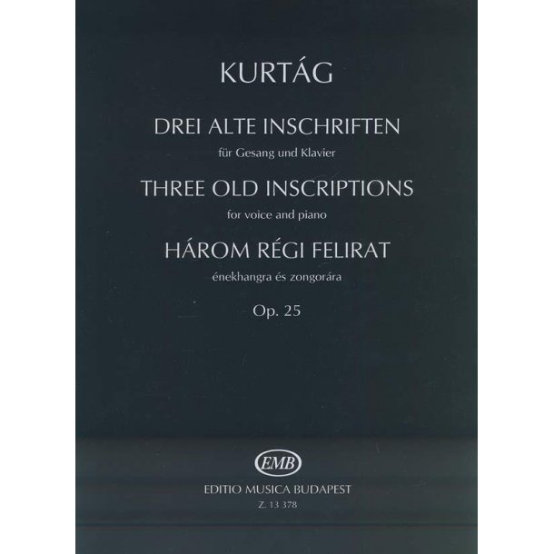 Drei alte Inschriften op. 25