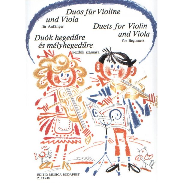 Duos f&uuml;r Violine und Viola f&uuml;r Anf&auml;nger I