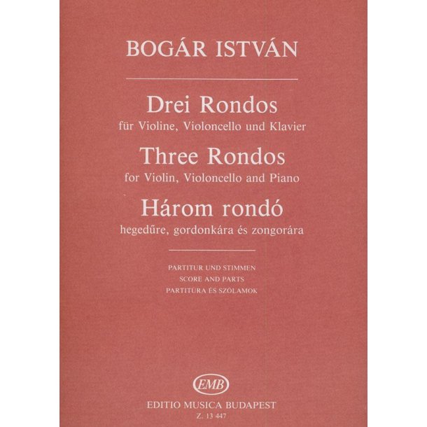 Drei Rondos f&uuml;r Violine, Violoncello und Klavier : f&uuml;r Violine, Violoncello und Klavier