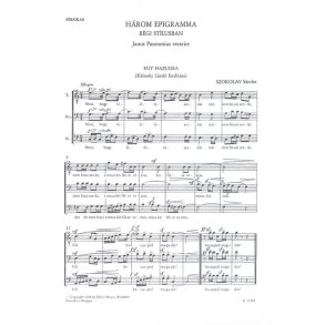 Three Epigrams in Old Style