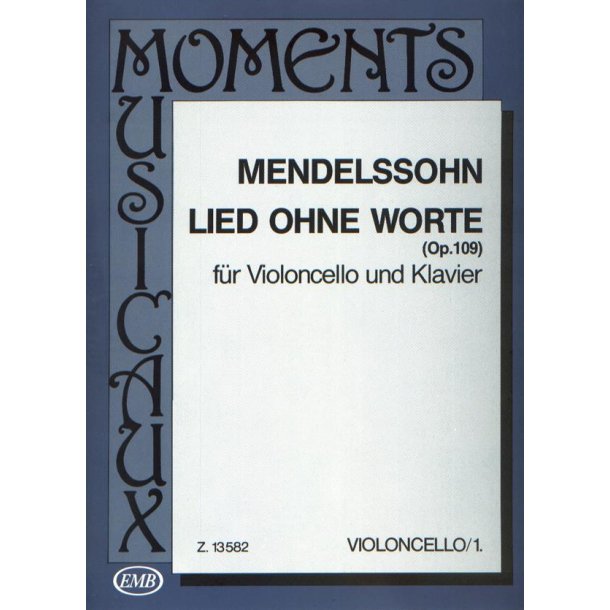 Lied ohne Worte op. 109