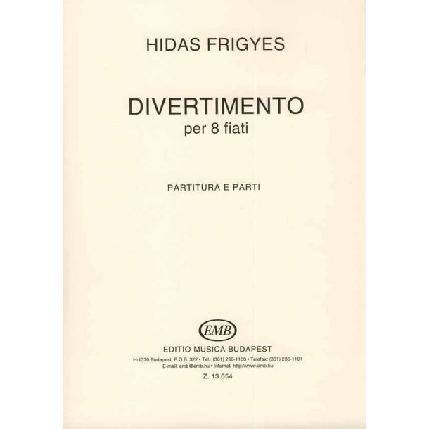 Divertimento per 8 fiati : f&uuml;r Bl&auml;seroktett