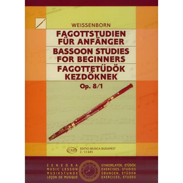 Fagottstudien f&uuml;r Anf&auml;nger I op. 8-1