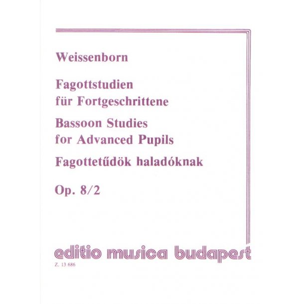 Fagottstudien f&uuml;r Anf&auml;nger II op. 8-2