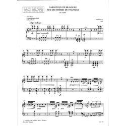 Variations de bravoure op. Post. Sur des themes d : Sur des themes de Paganini