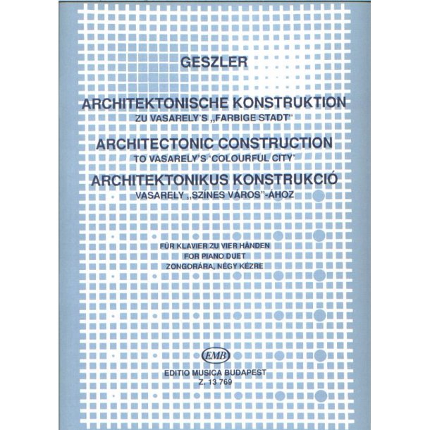 Architektonische Konstruktion : zu Vasarely's Farbige Stadt'