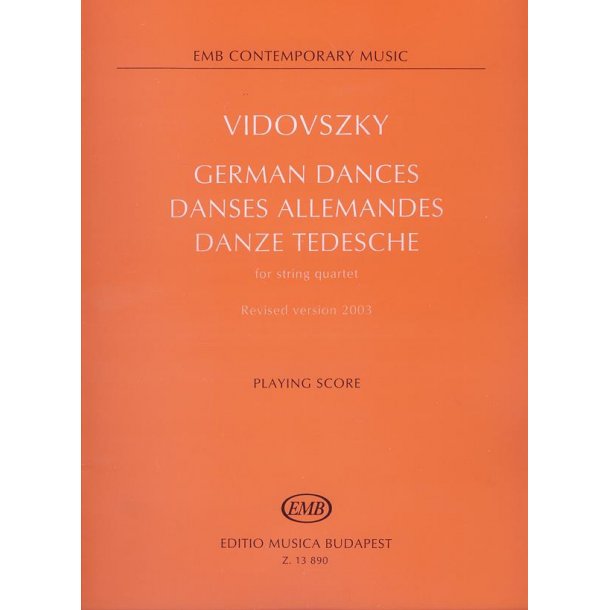 German Dances for string quartet - 1989, revised