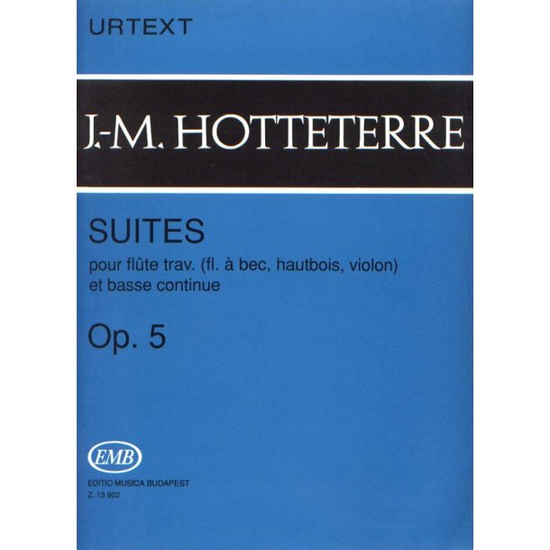 Suites op. 5 pour flute trav. (flute o bec, hautb : pour flute trav. (flute &agrave; bec, hautbois, violon) e basse continue