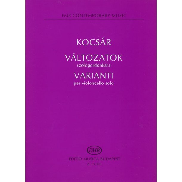 Varianti per violoncello solo