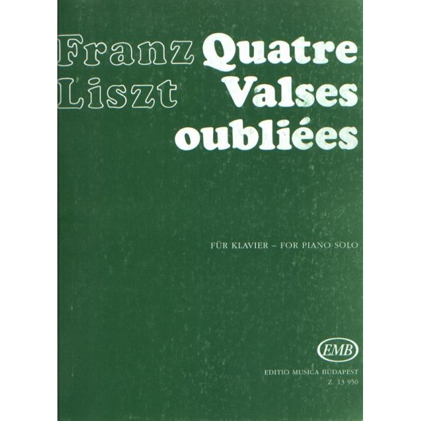 Quatre valses oubliees