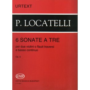 6 Sonate a tre per due violini o flauti traversi e
