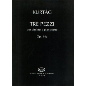 Tre pezzi op. 14e per violino e pianoforte : per violino e pianoforte