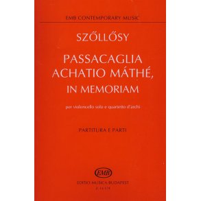 Passacaglia Achatio Mathe in memoriam : in memoriam