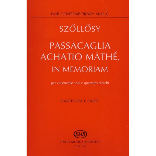 Passacaglia Achatio Mathe in memoriam : in memoriam