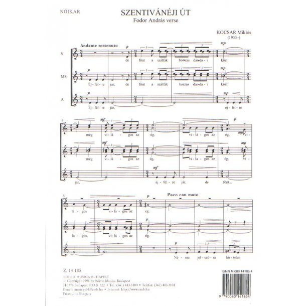 Szentiv&aacute;n&eacute;ji &uacute;t