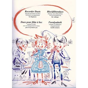 Blockflötenduos (Sopran- und Altblockflöte) mit : mit Klavierbegleitung für Anfänger