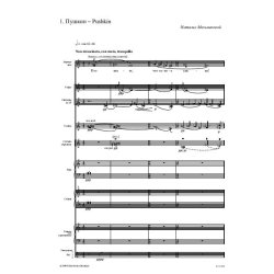 Four Poems By Anna Akhmatova : for Sopran Solo and Chamber Ensemble