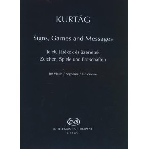 Zeichen, Spiele und Botschaften für Violine : Solo