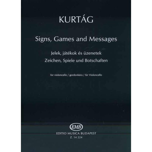 Signs Games and Messages for Cello