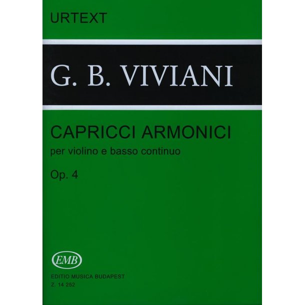 Capricci armonici per violino e basso continuo op