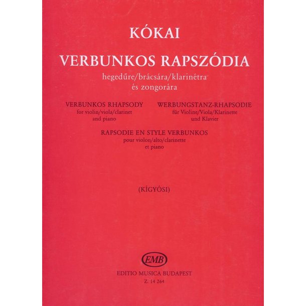 Werbungstanz-Rhapsodie f&uuml;r Violine-Viole-Klarine : f&uuml;r Violine-Viole-Klarinette und Klavier
