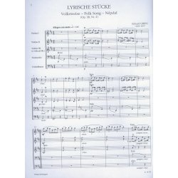 Lyrische St&uuml;cke : Vier St&uuml;cke f&uuml;r Streichorchester - Four Pieces for string orchestra